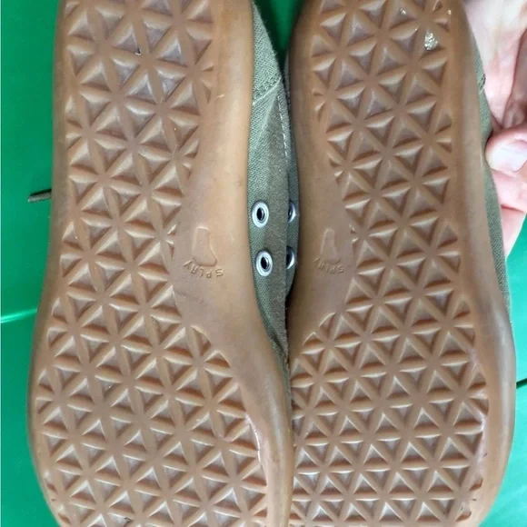 Kids Olive Green Canvas Sneakers - Comfort Casual Shoe - Picture 6 of 12